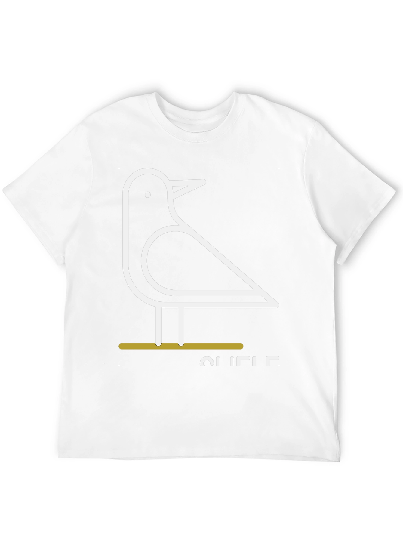 Minimalist Bird Graphic Tee - Black Unisex T-Shirt