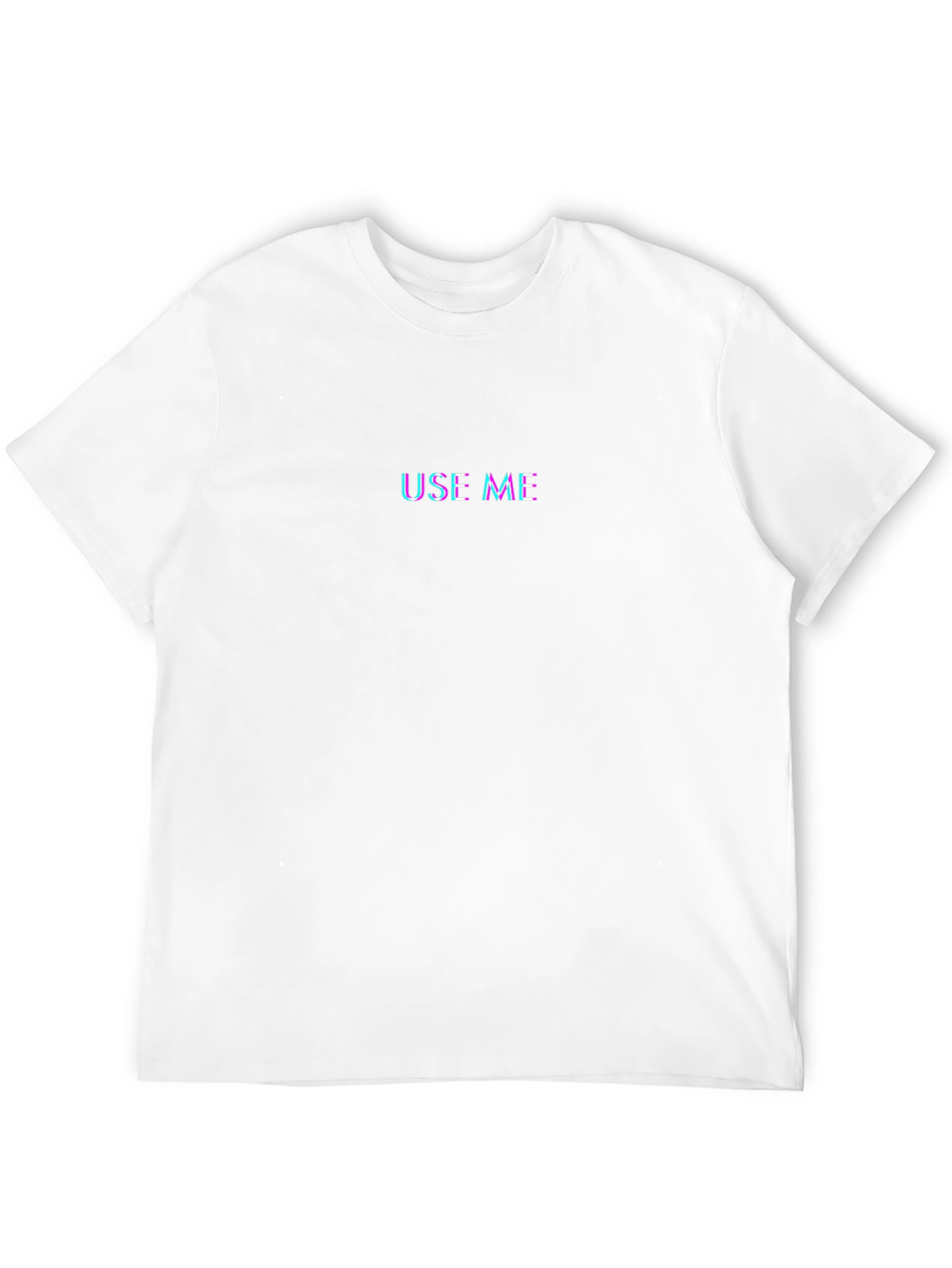 Use Me Glitch T-Shirt - Black Casual Tee