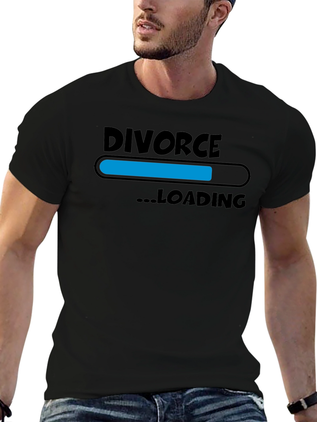 Divorce Loading Graphic Print T-Shirt