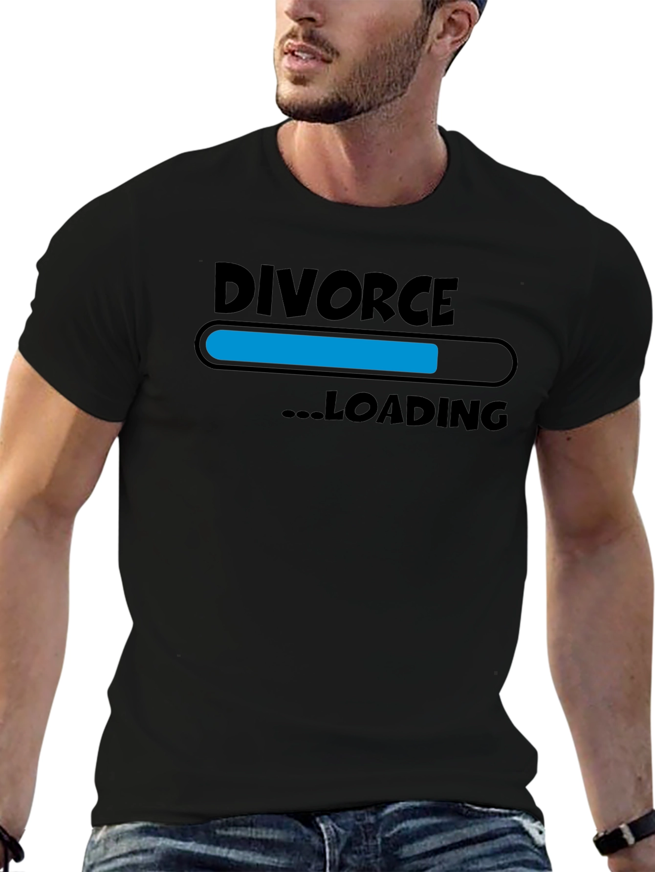 Divorce Loading Graphic Print T-Shirt