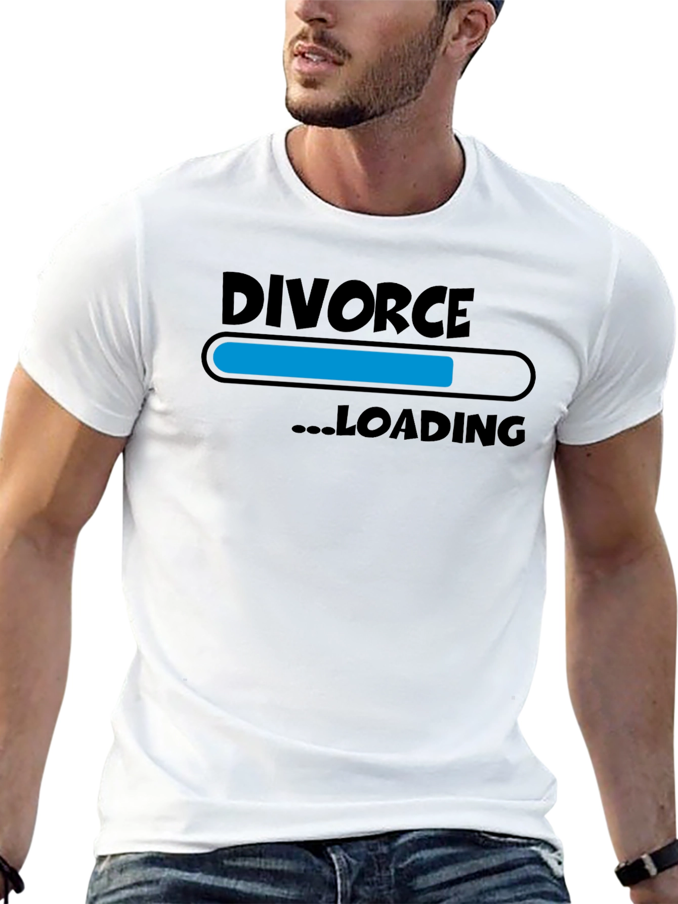 Divorce Loading Graphic Print T-Shirt