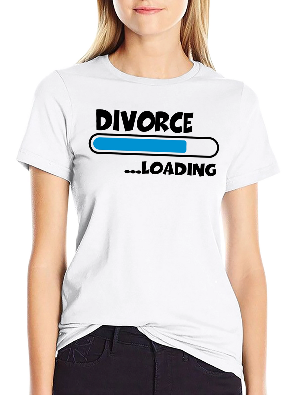 Divorce Loading Graphic Print T-Shirt
