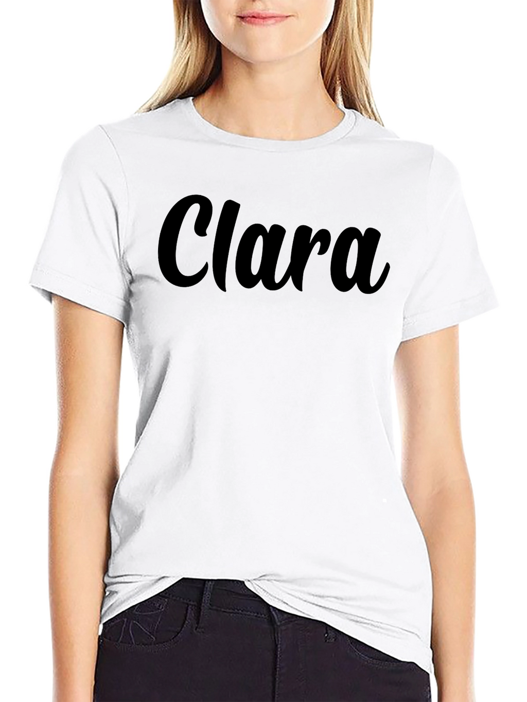 Clara Personalized Black T-Shirt