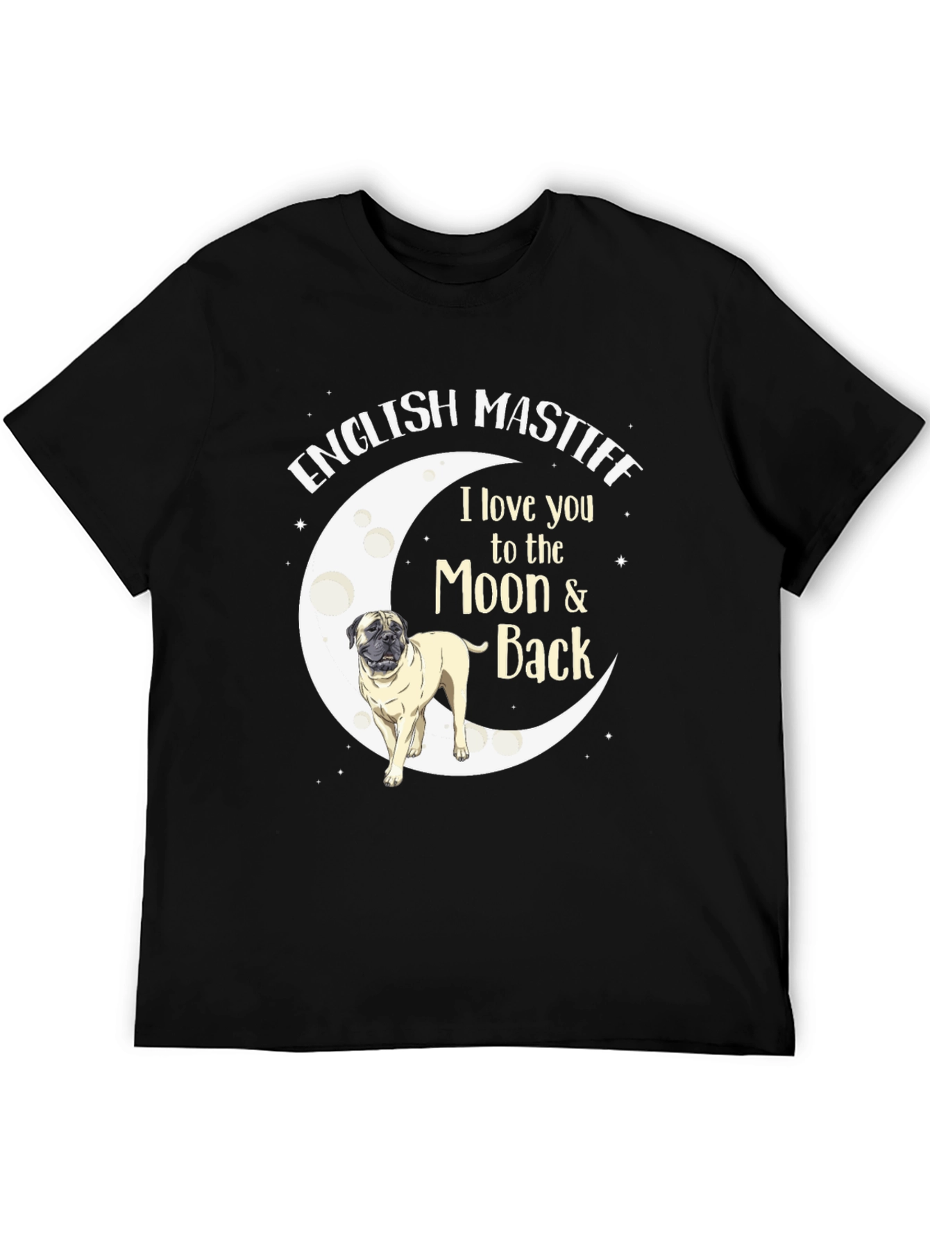 English Mastiff Moon & Back T-Shirt