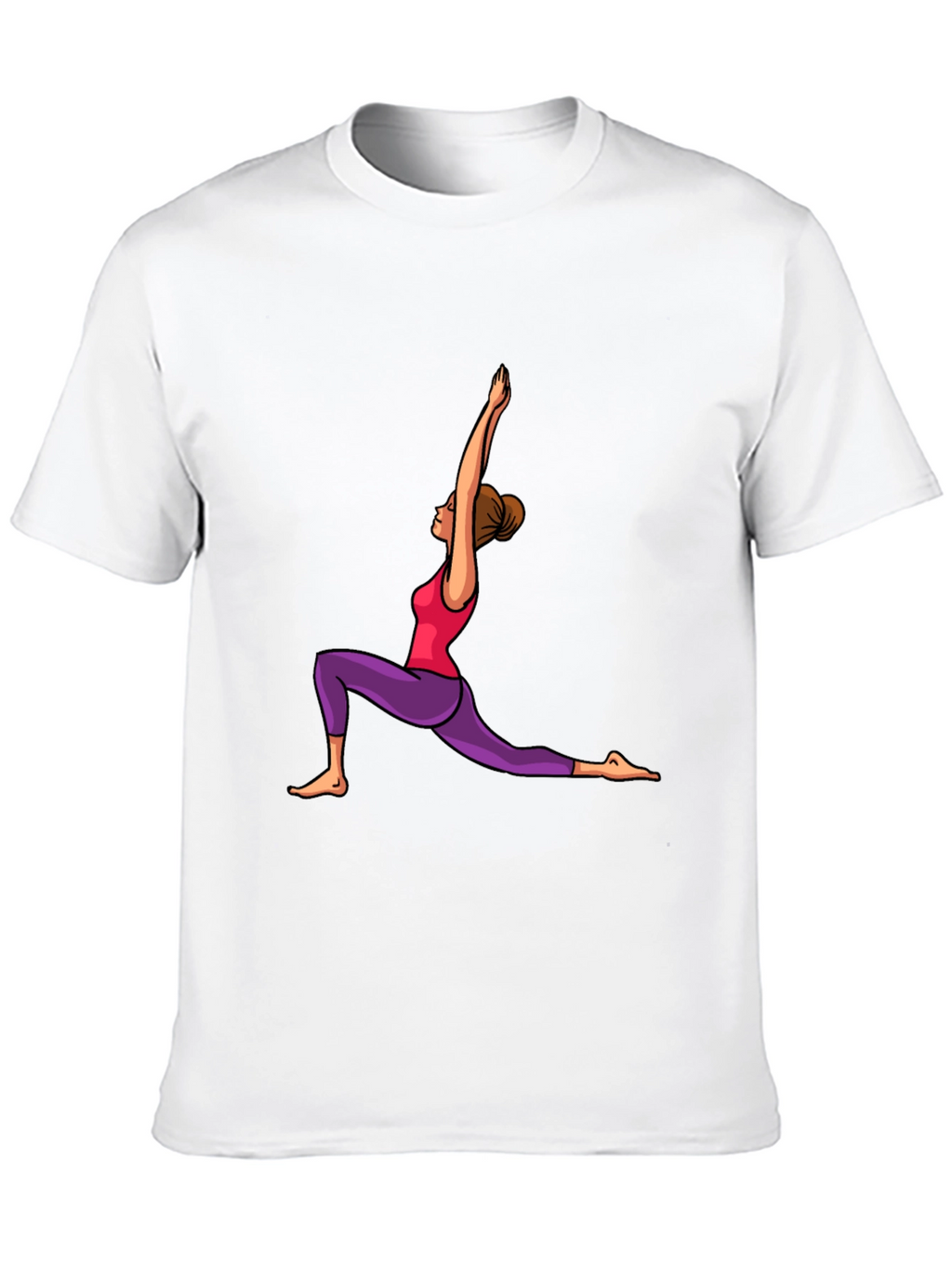 Yoga Pose Graphic Black T-Shirt