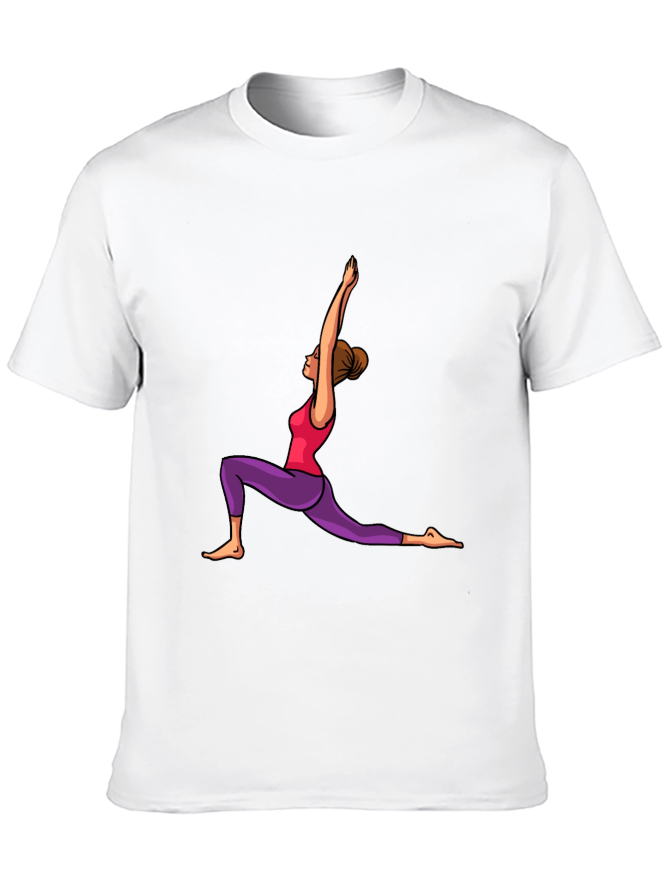 Yoga Pose Graphic Black T-Shirt
