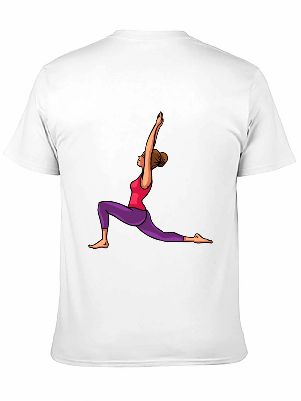 Yoga Pose Graphic Black T-Shirt