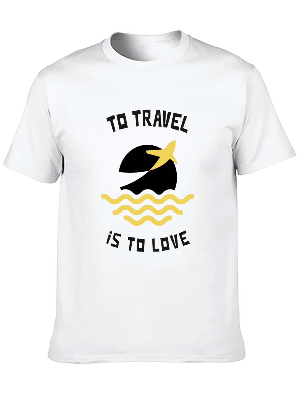 Travel is Love Graphic Tee - Black