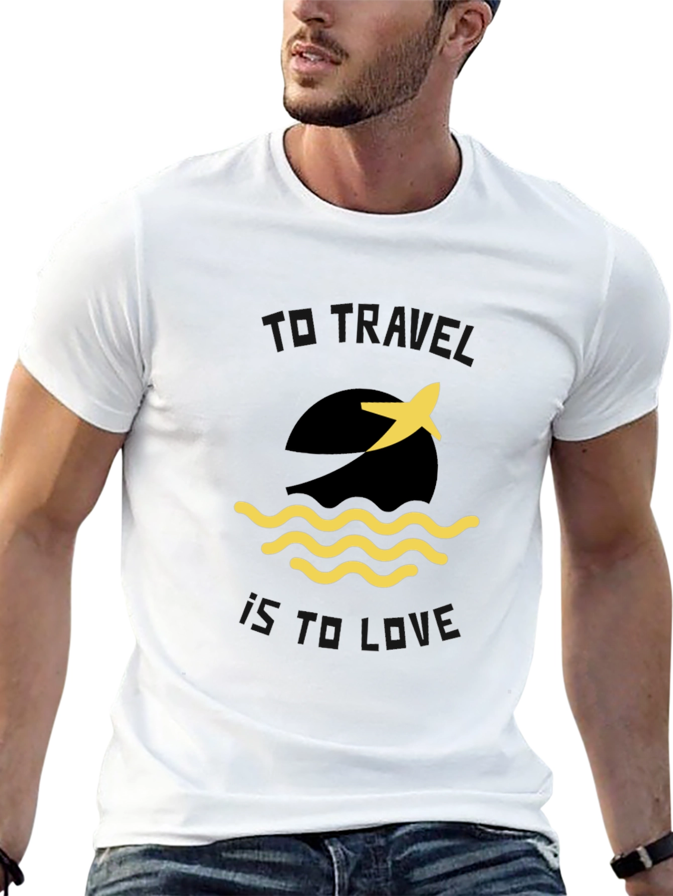 Travel is Love Graphic Tee - Black