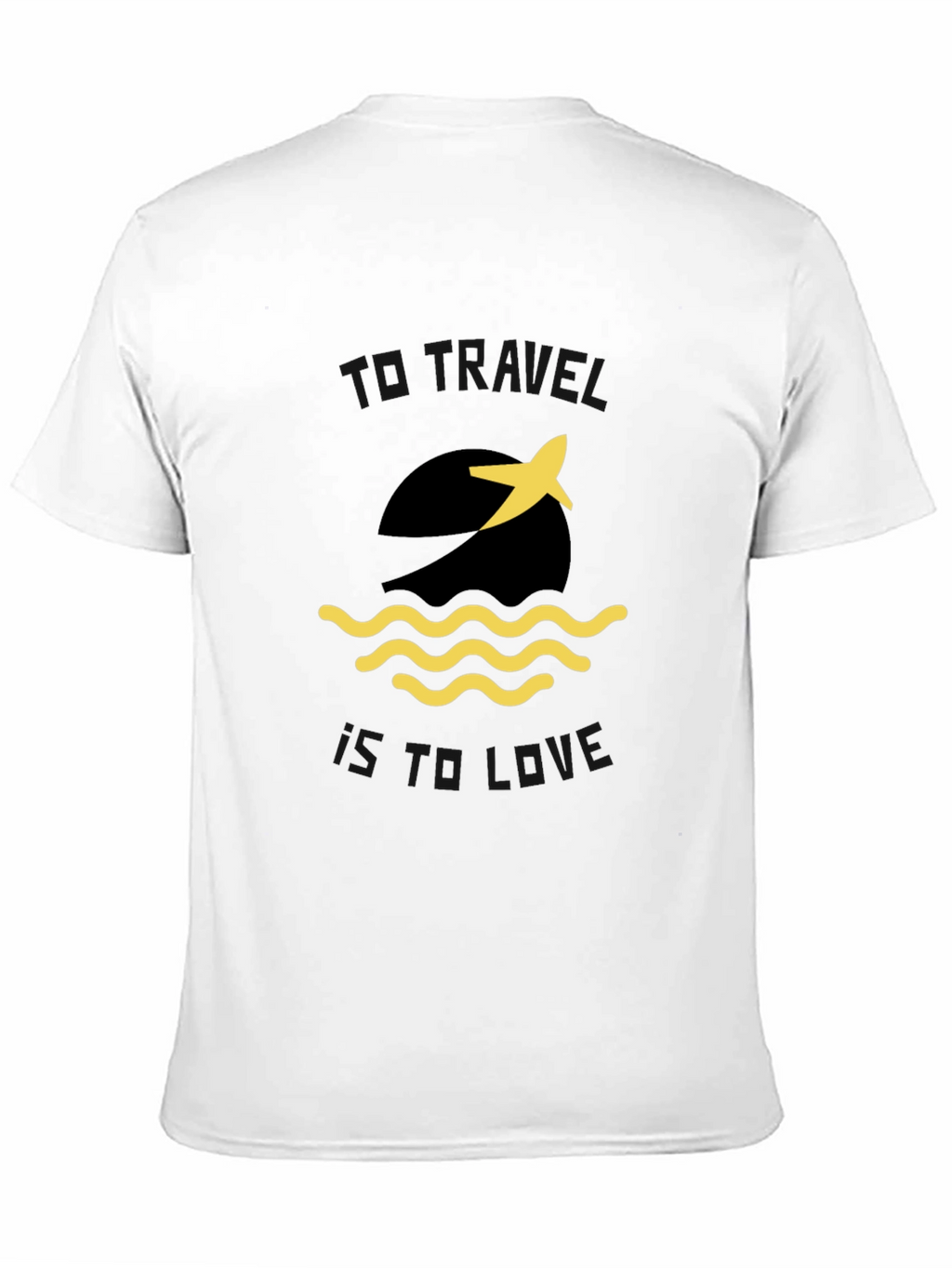 Travel is Love Graphic Tee - Black