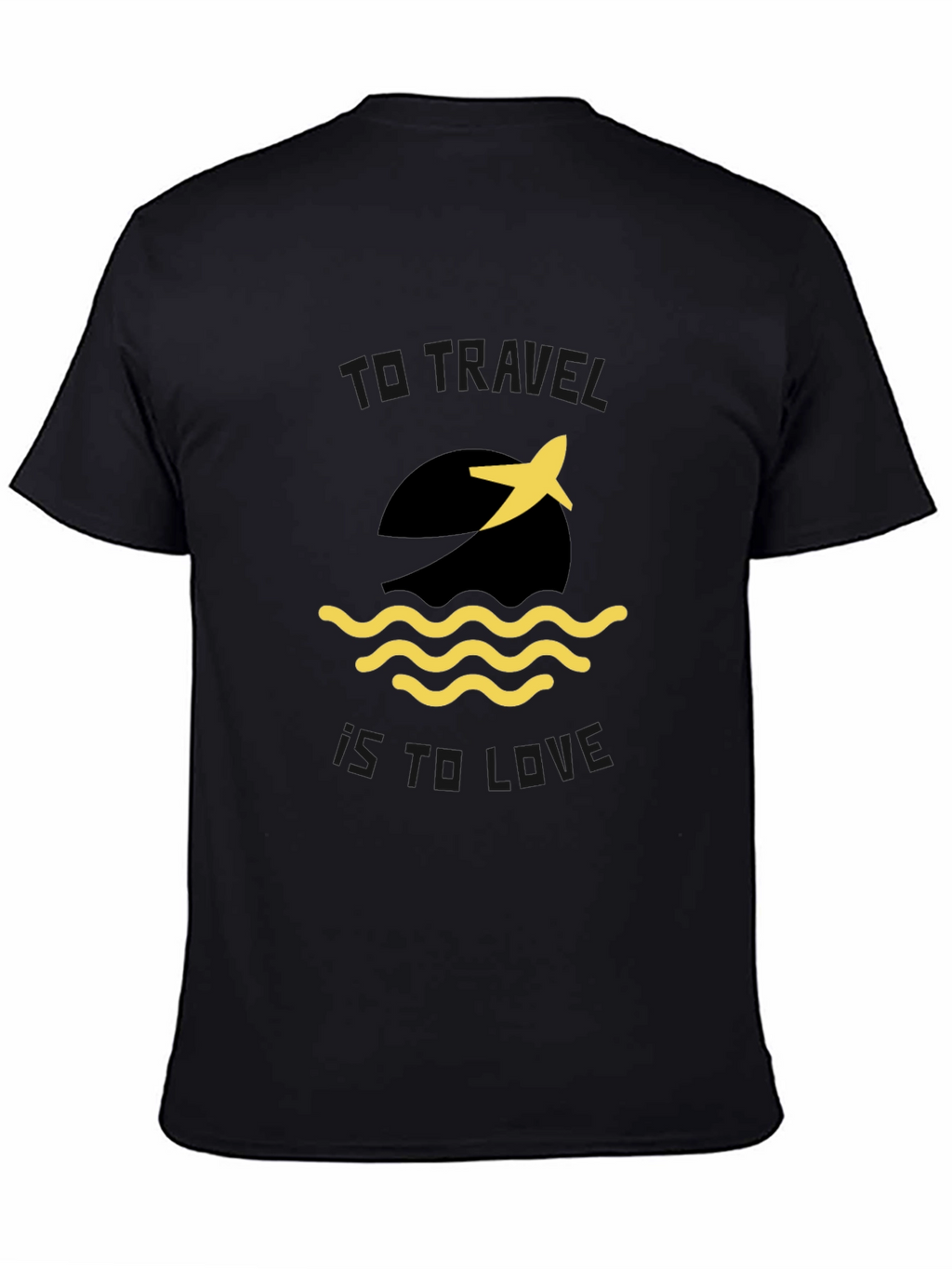 Travel is Love Graphic Tee - Black