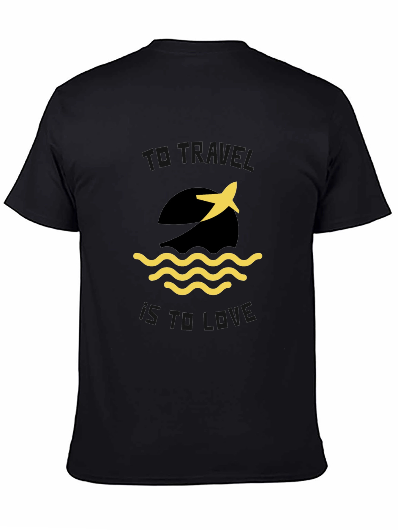 Travel is Love Graphic Tee - Black