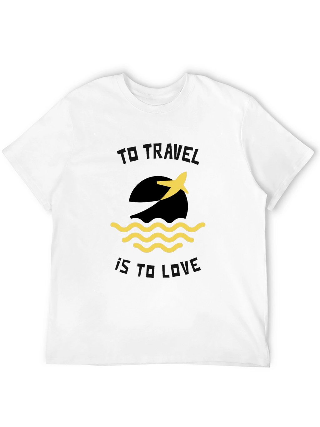 Travel is Love Graphic Tee - Black