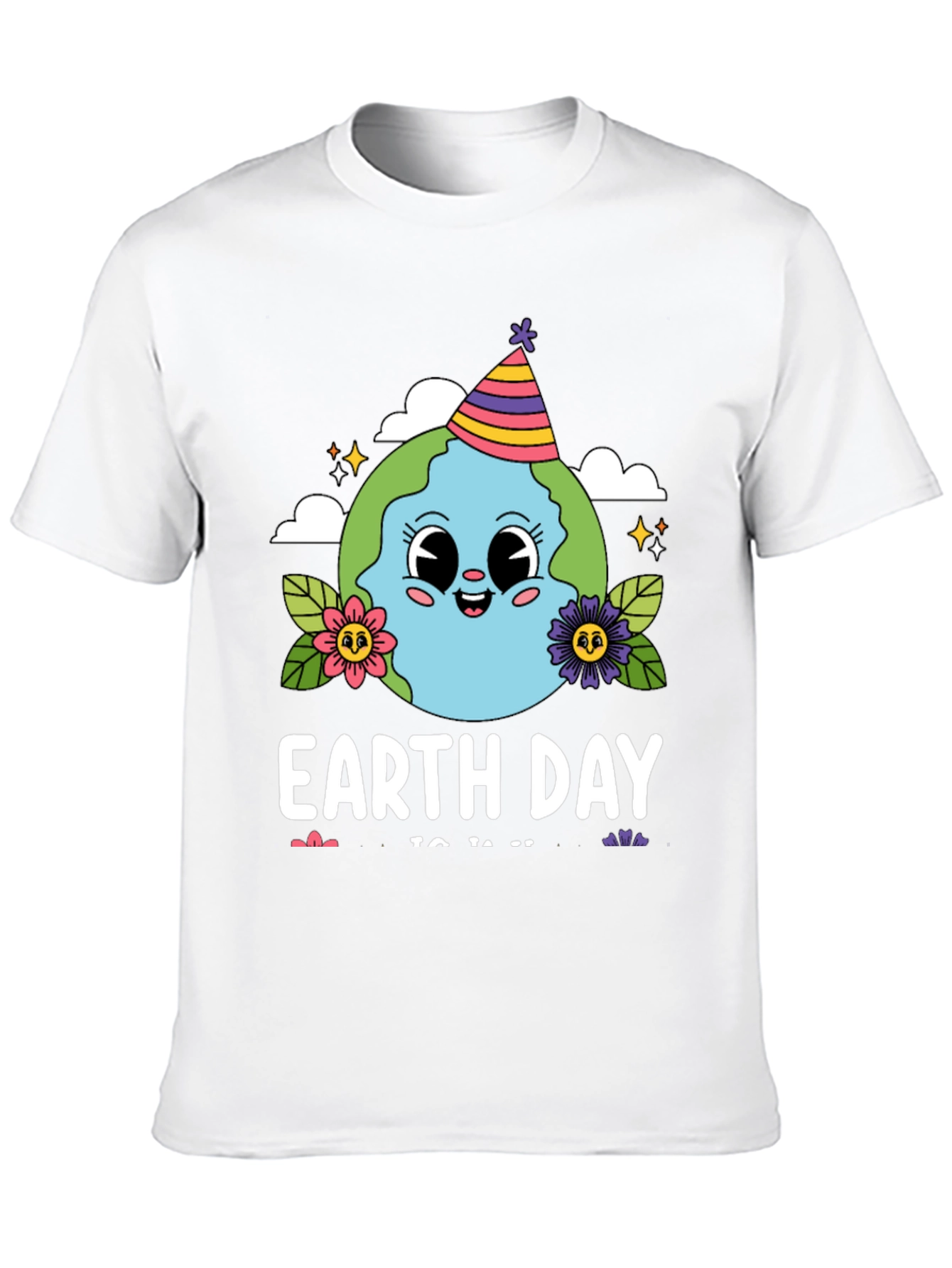 Earth Day Cartoon Globe T-Shirt