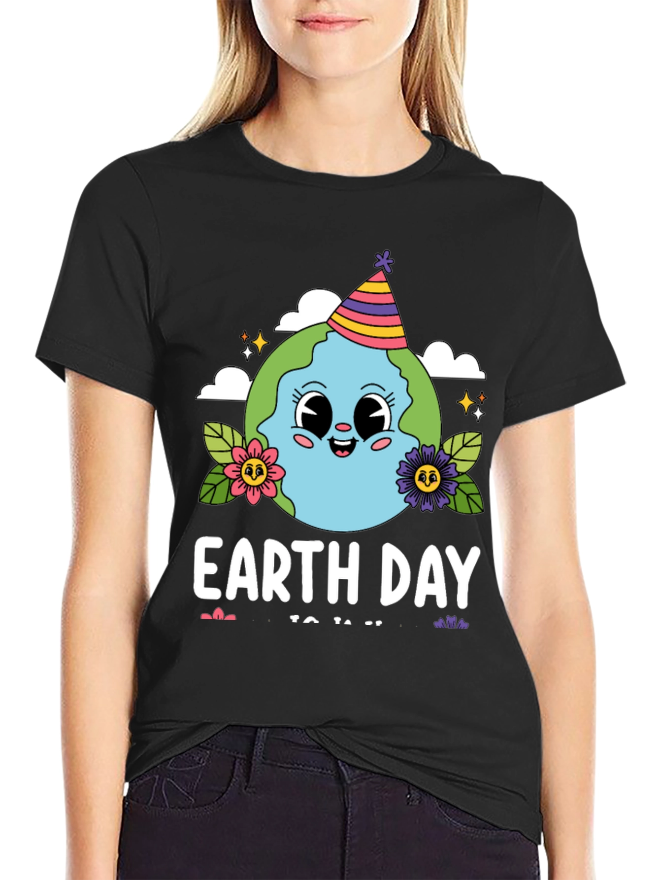 Earth Day Cartoon Globe T-Shirt