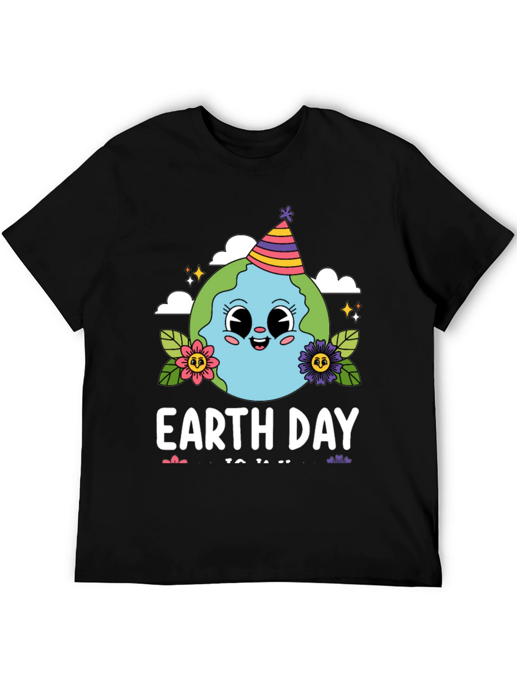 Earth Day Cartoon Globe T-Shirt