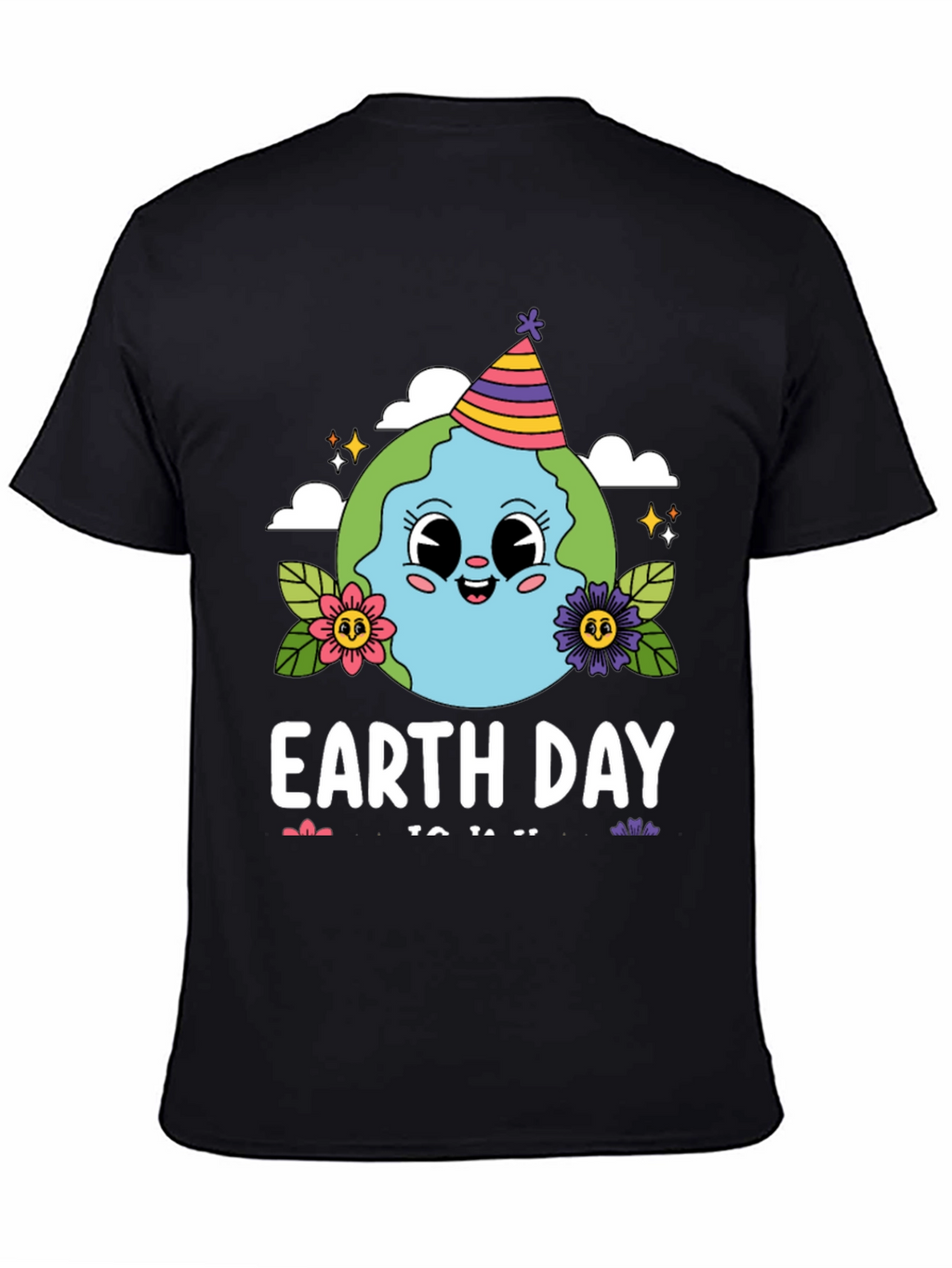 Earth Day Cartoon Globe T-Shirt
