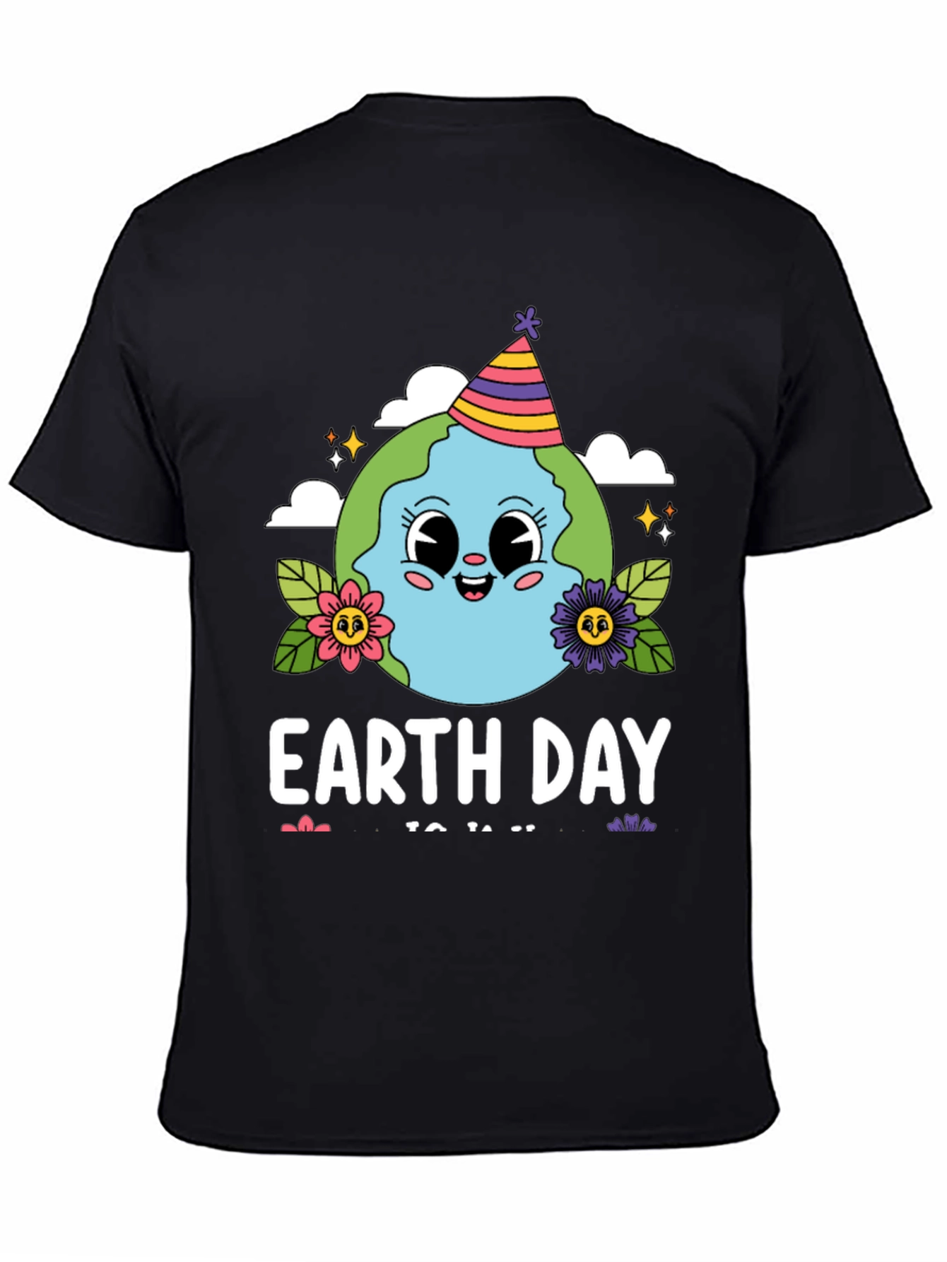 Earth Day Cartoon Globe T-Shirt