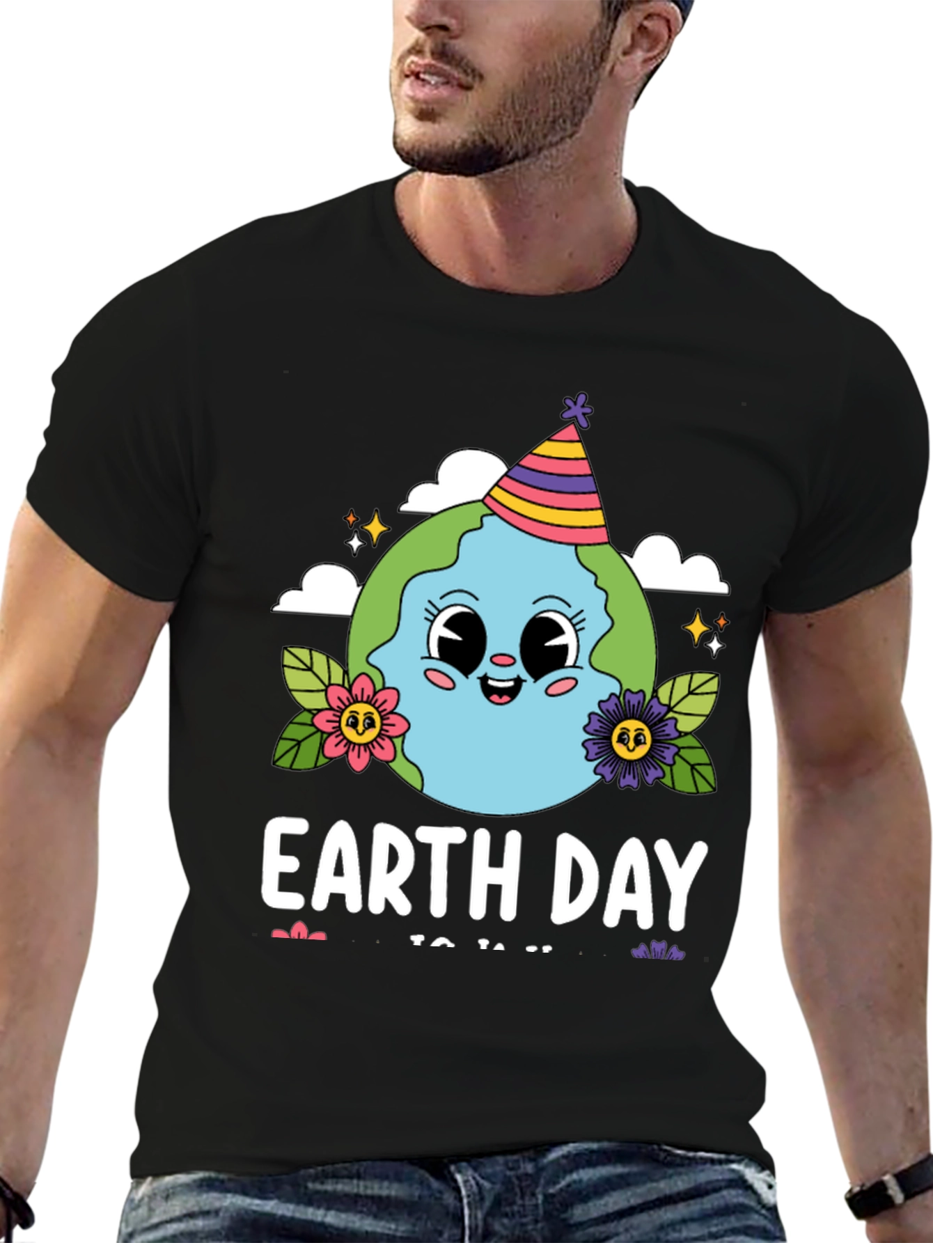 Earth Day Cartoon Globe T-Shirt
