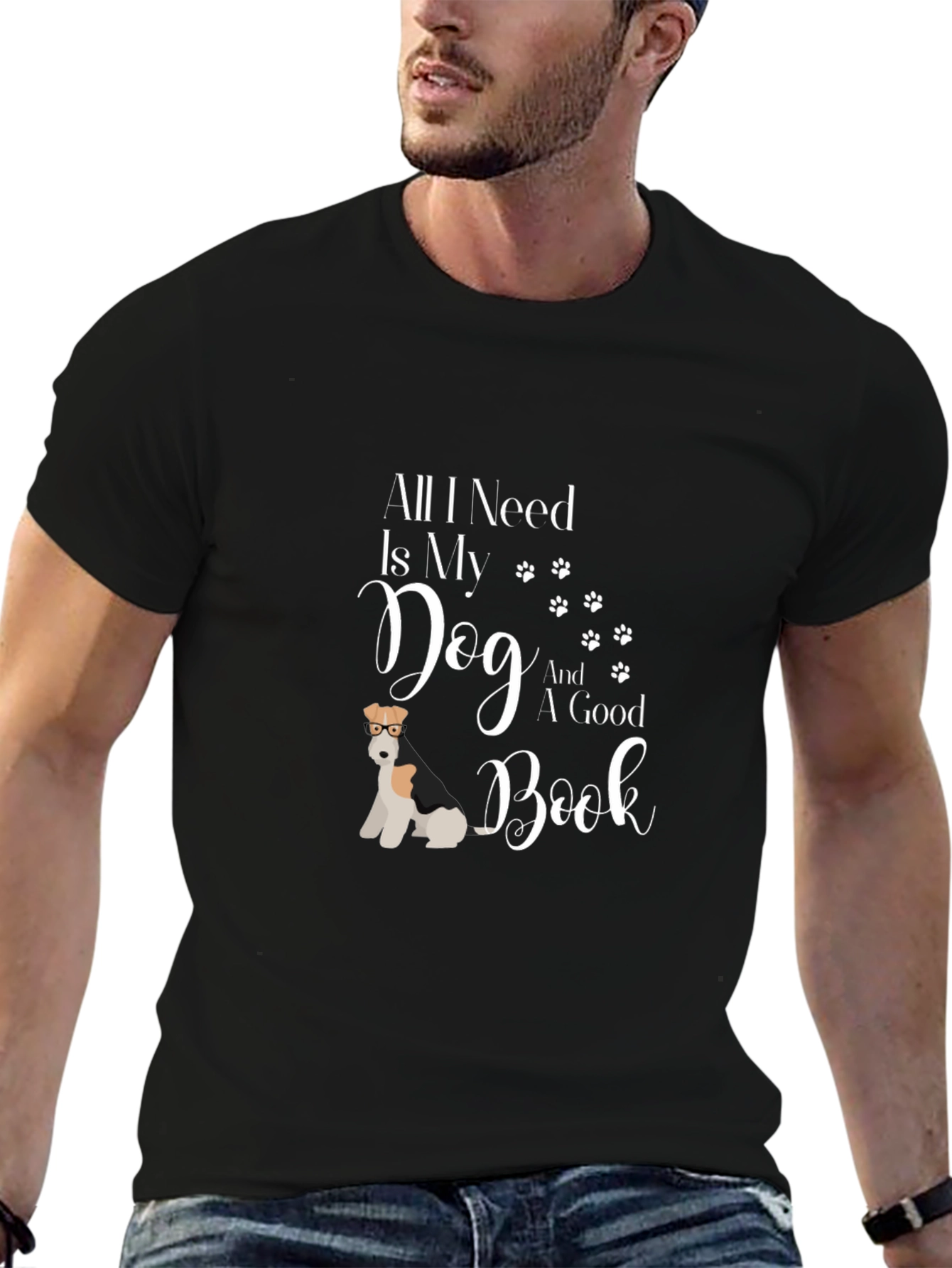 Dog & Book T-Shirt - All I Need Is My Dog And A Good Book