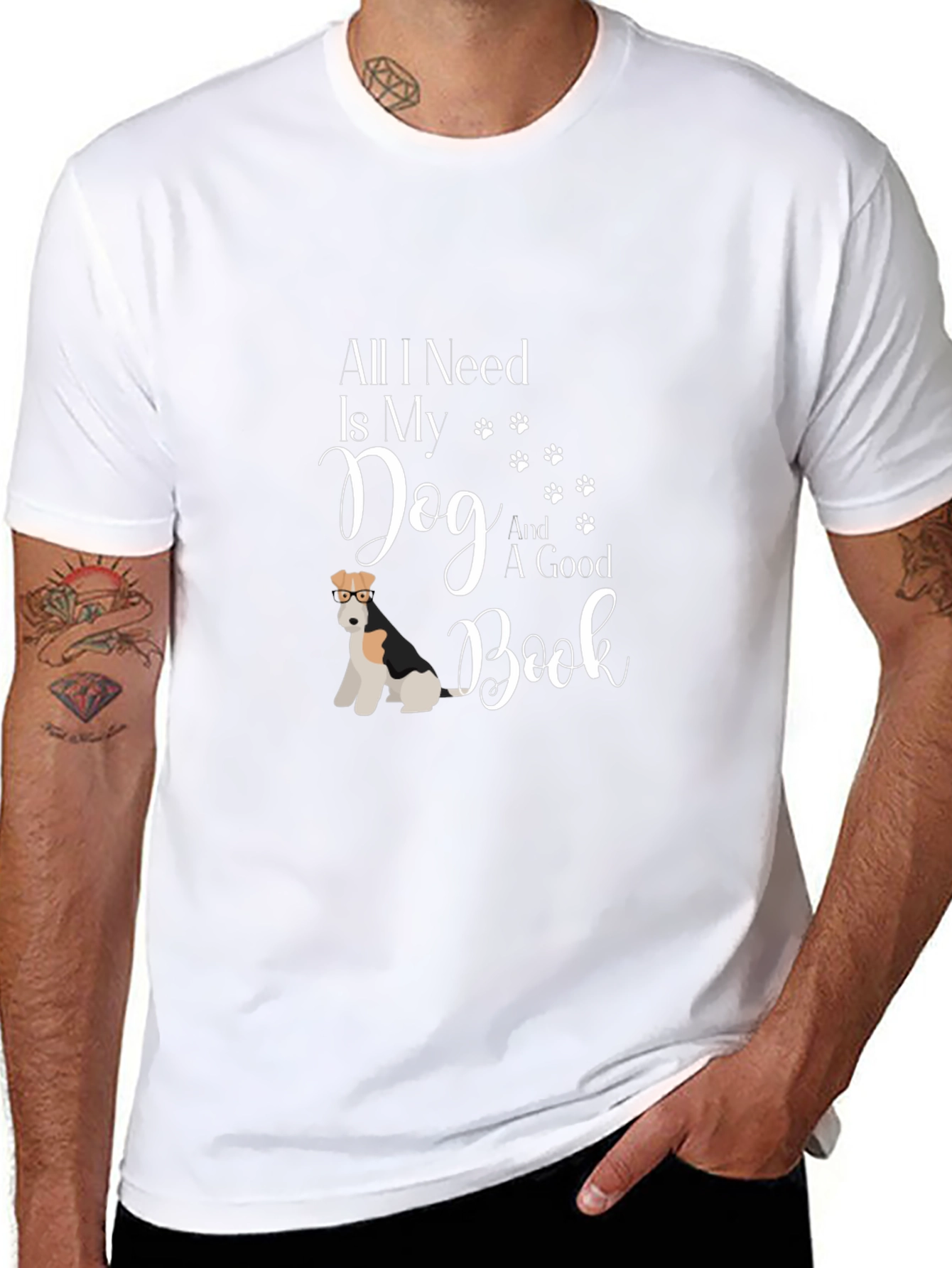 Dog & Book T-Shirt - All I Need Is My Dog And A Good Book