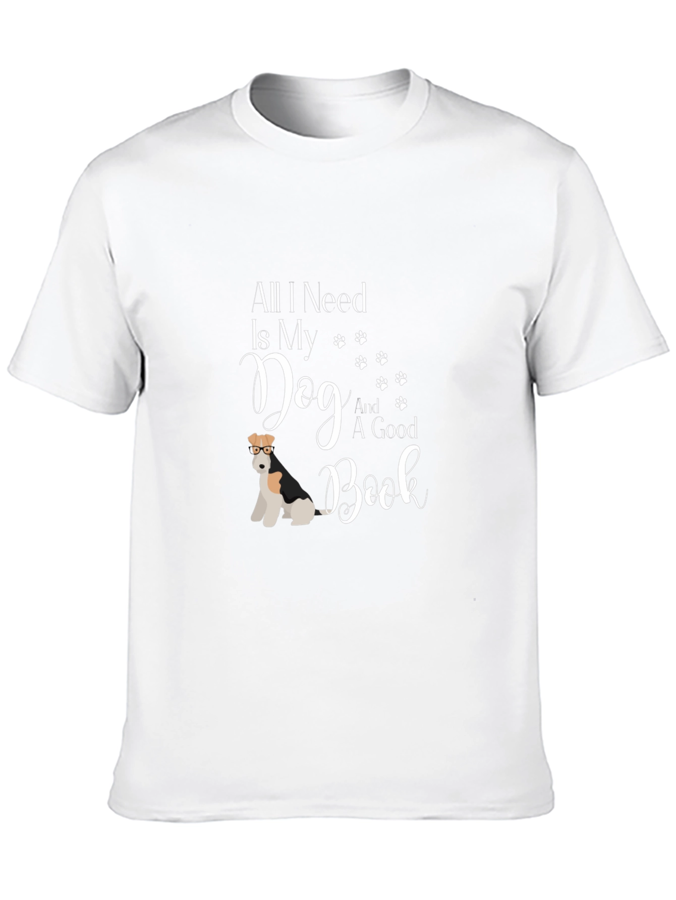 Dog & Book T-Shirt - All I Need Is My Dog And A Good Book