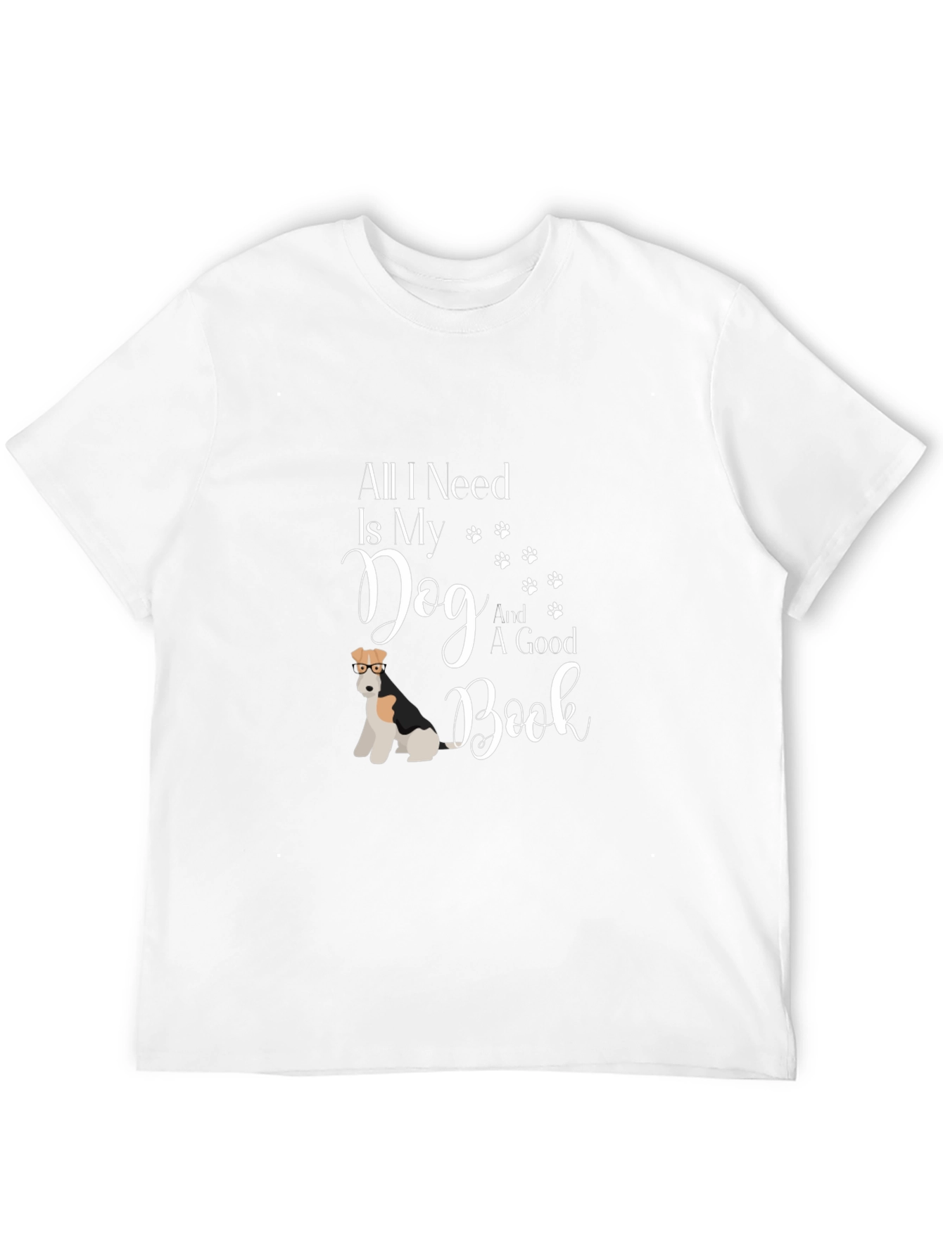 Dog & Book T-Shirt - All I Need Is My Dog And A Good Book