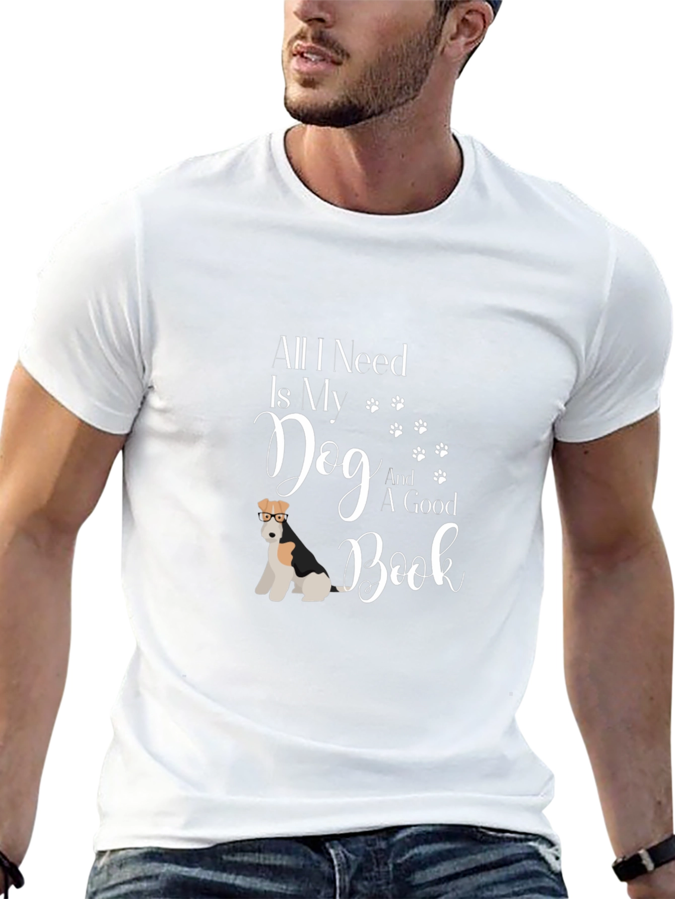 Dog & Book T-Shirt - All I Need Is My Dog And A Good Book