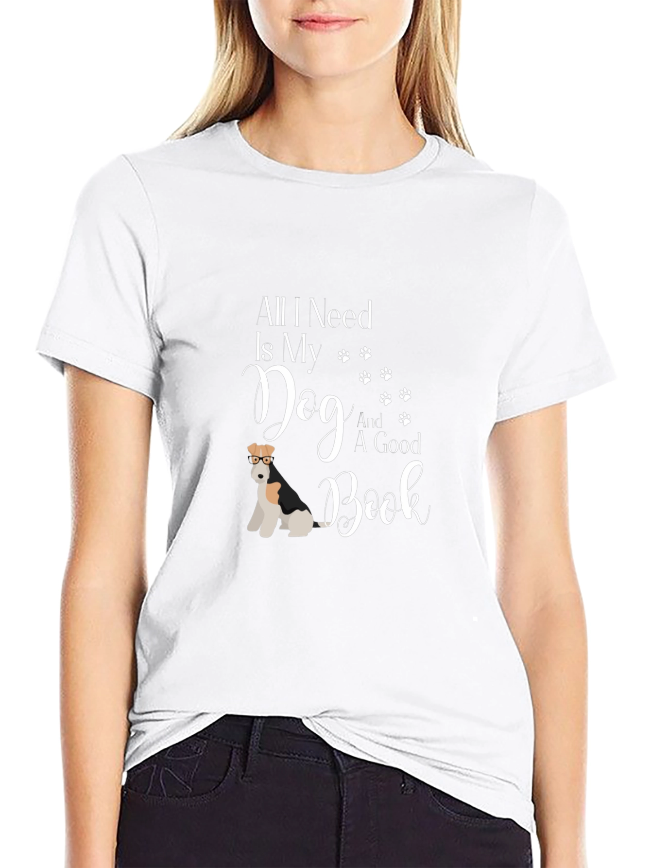 Dog & Book T-Shirt - All I Need Is My Dog And A Good Book