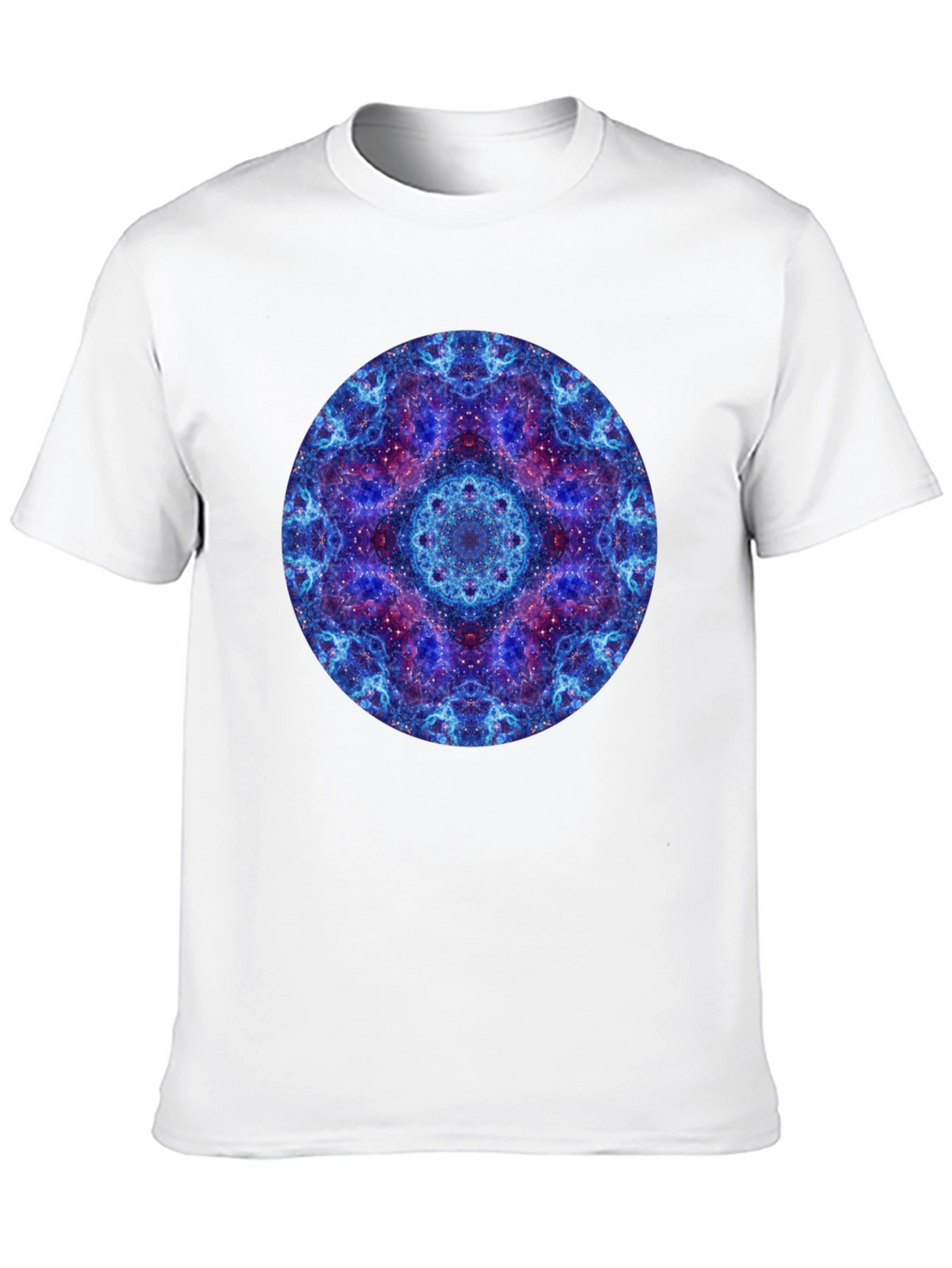 Cosmic Mandala Graphic T-Shirt - Black