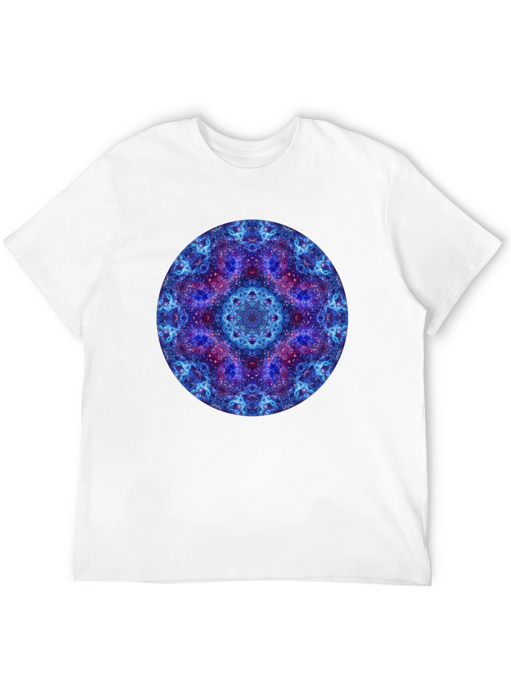 Cosmic Mandala Graphic T-Shirt - Black