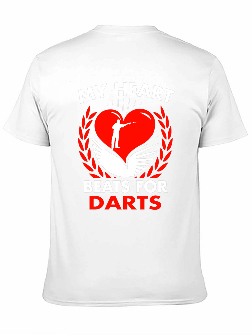 My Heart Beats For Darts Black T-Shirt