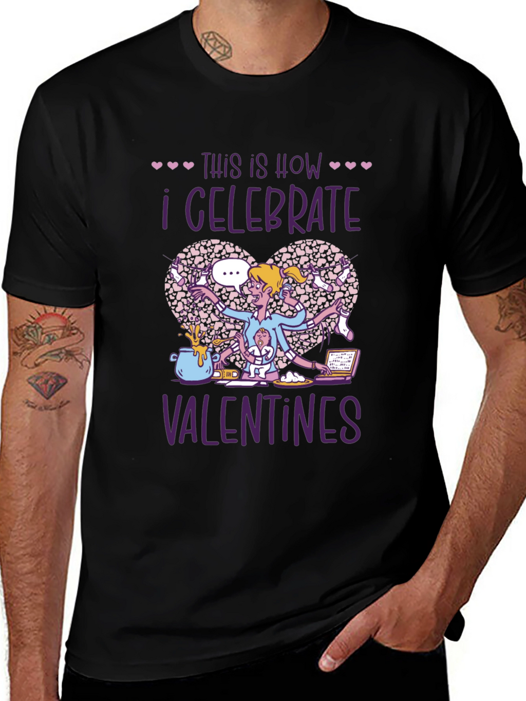 Valentines Day T-Shirt - Celebrate Alone