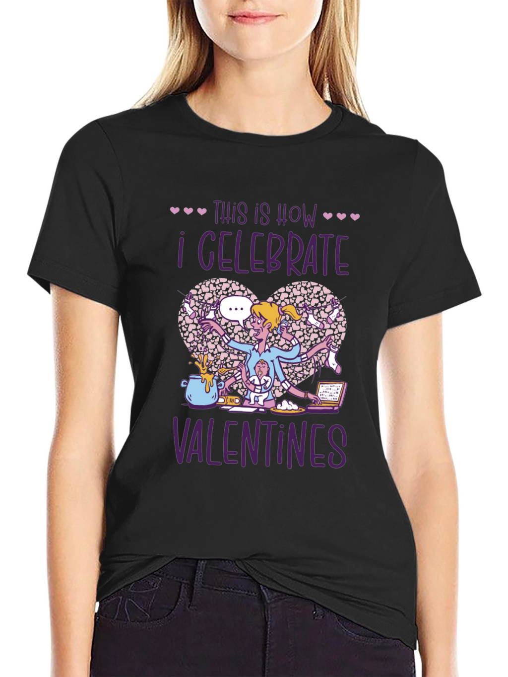 Valentines Day T-Shirt - Celebrate Alone