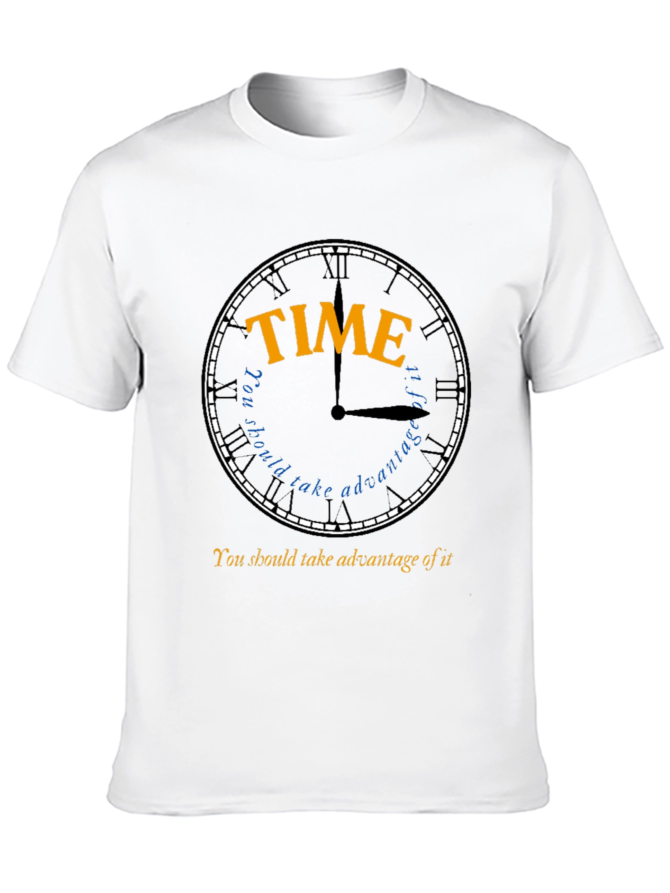 Time Advantage T-Shirt - Stylish Black Cotton Tee