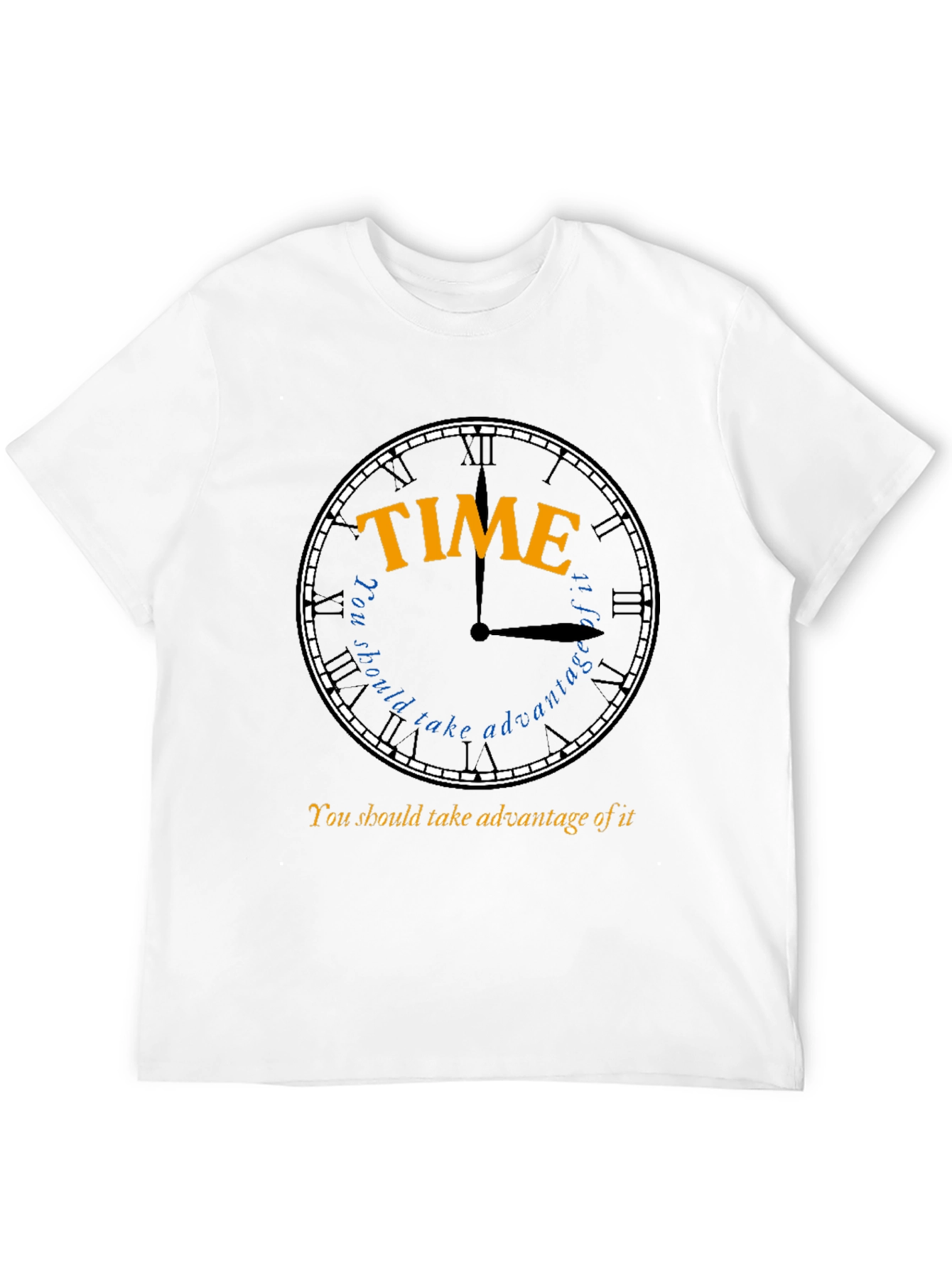 Time Advantage T-Shirt - Stylish Black Cotton Tee