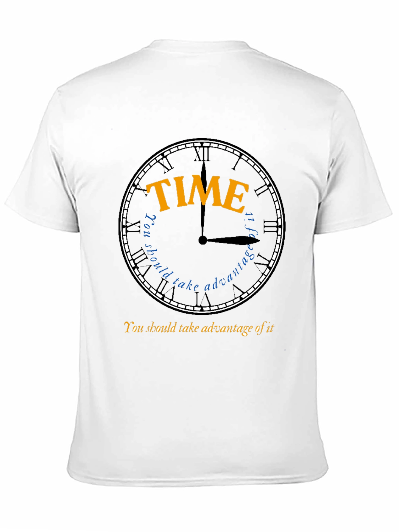 Time Advantage T-Shirt - Stylish Black Cotton Tee