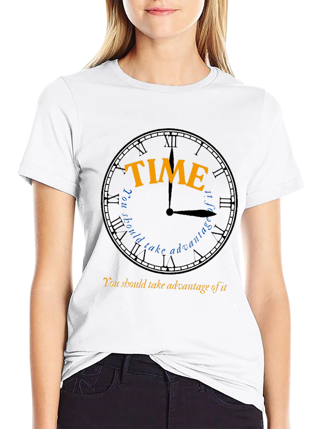 Time Advantage T-Shirt - Stylish Black Cotton Tee
