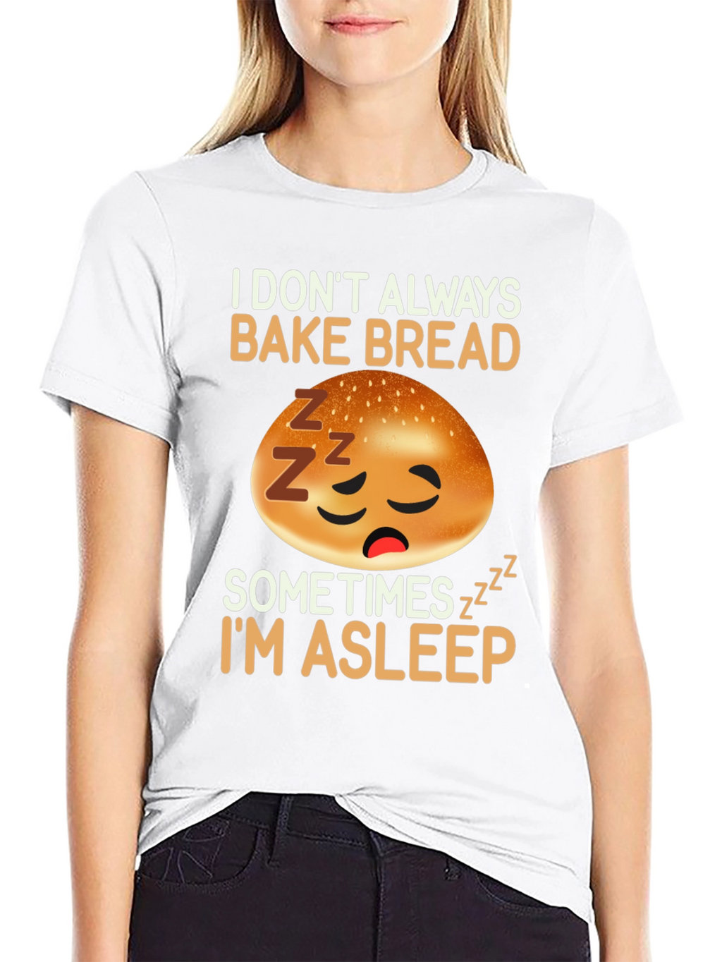 Funny Sleeping Bread Baker T-Shirt