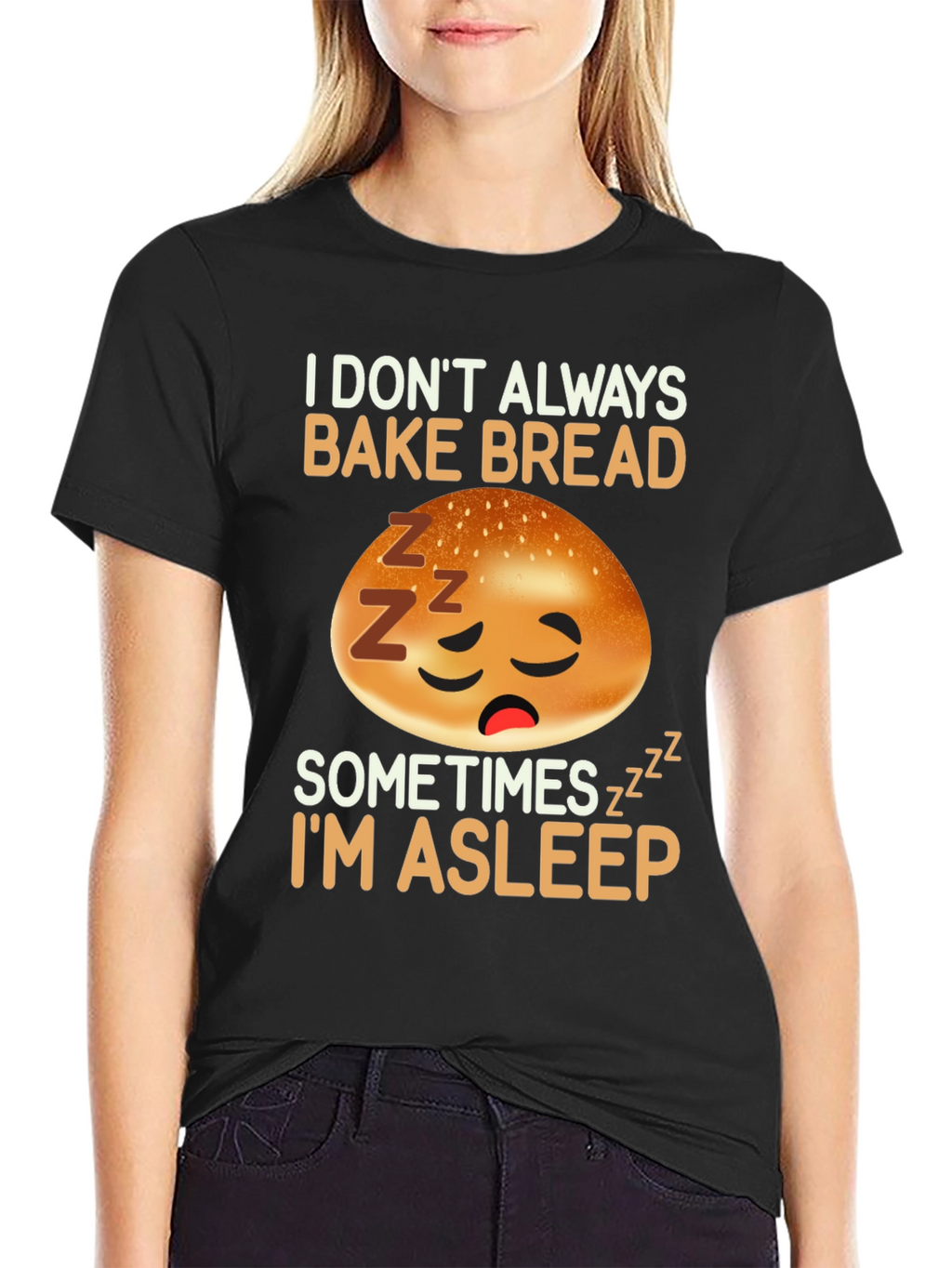 Funny Sleeping Bread Baker T-Shirt