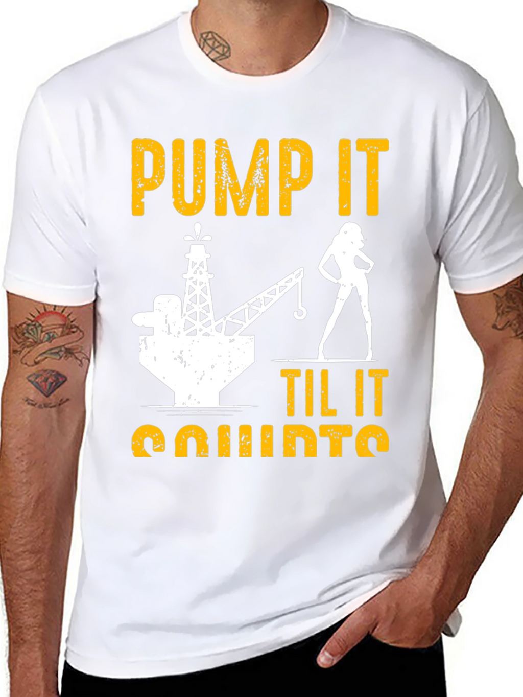 Pump It Til It Quirts Black T-Shirt