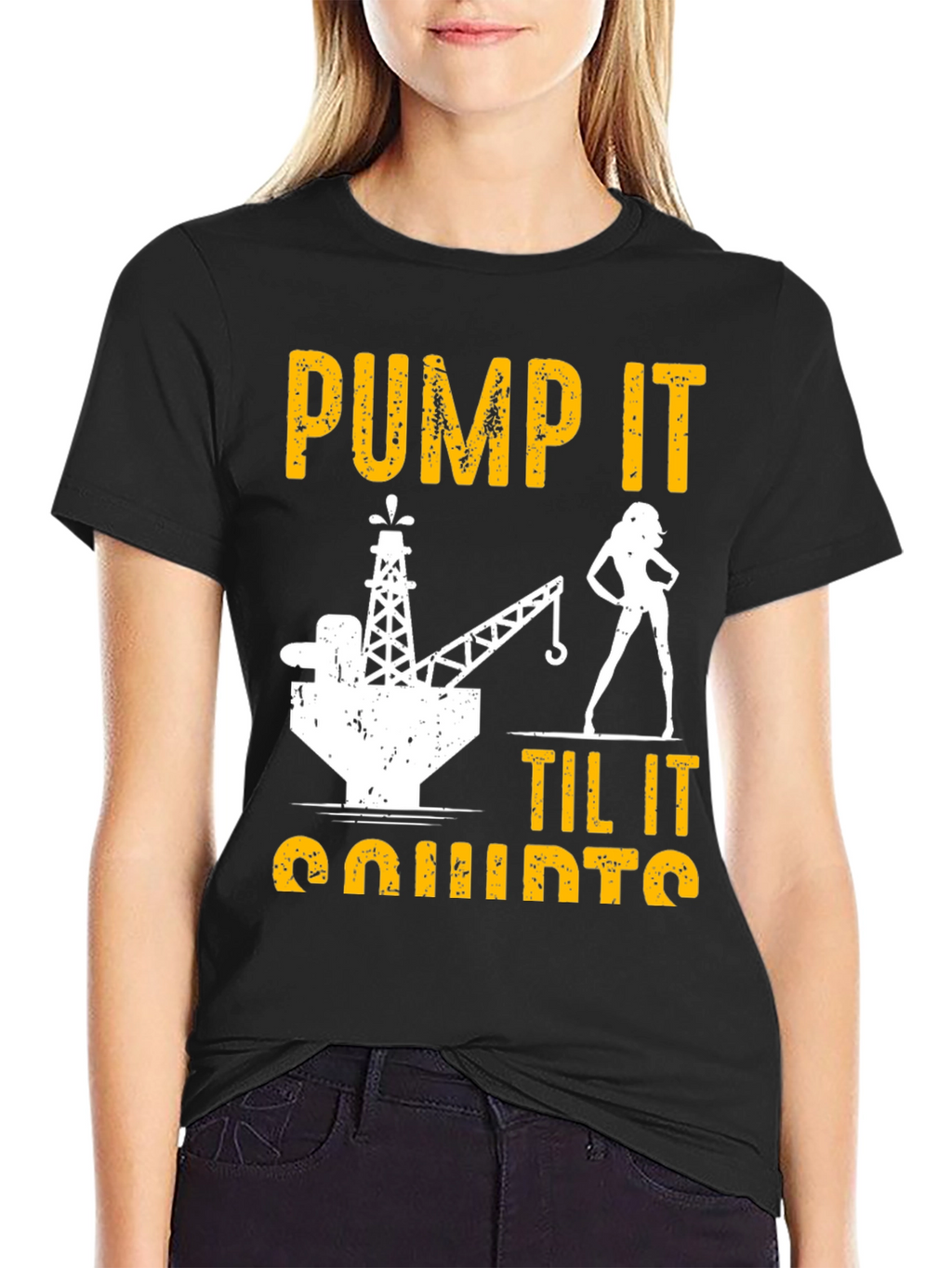 Pump It Til It Quirts Black T-Shirt