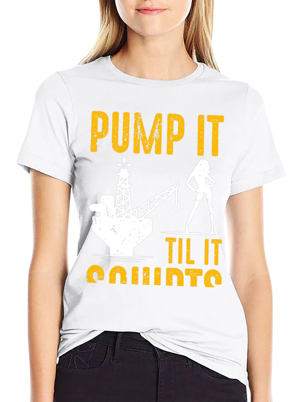 Pump It Til It Quirts Black T-Shirt