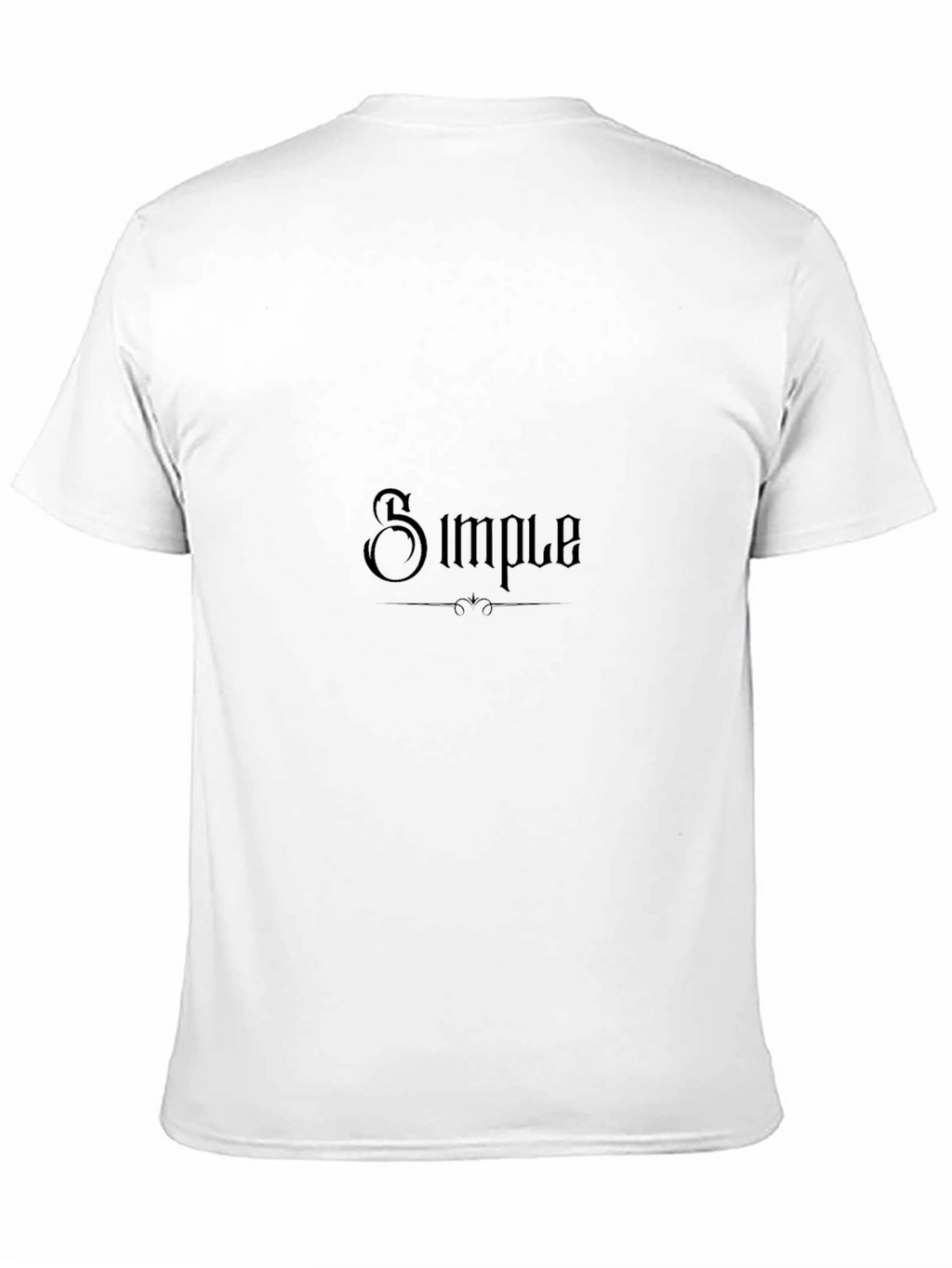 Simple Design Black T-Shirt