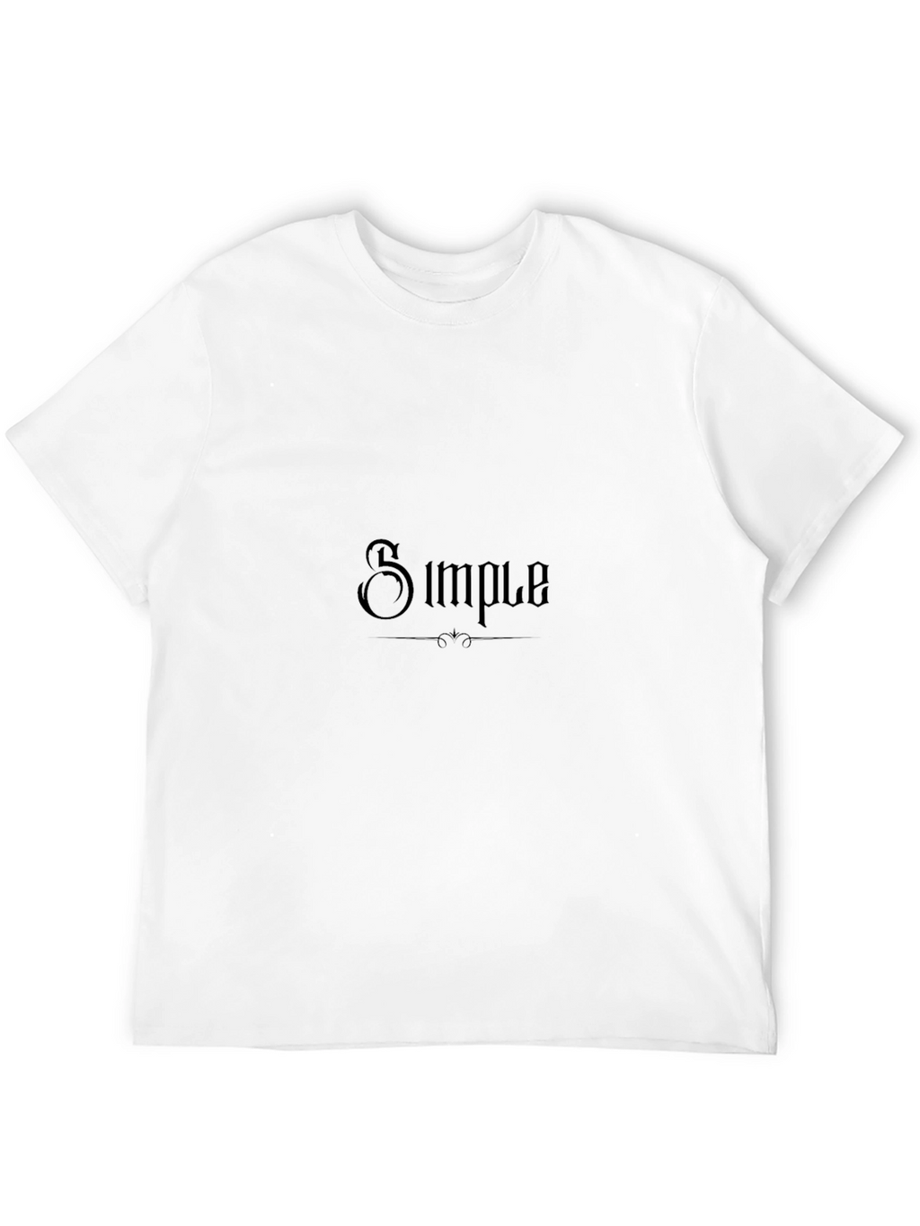 Simple Design Black T-Shirt