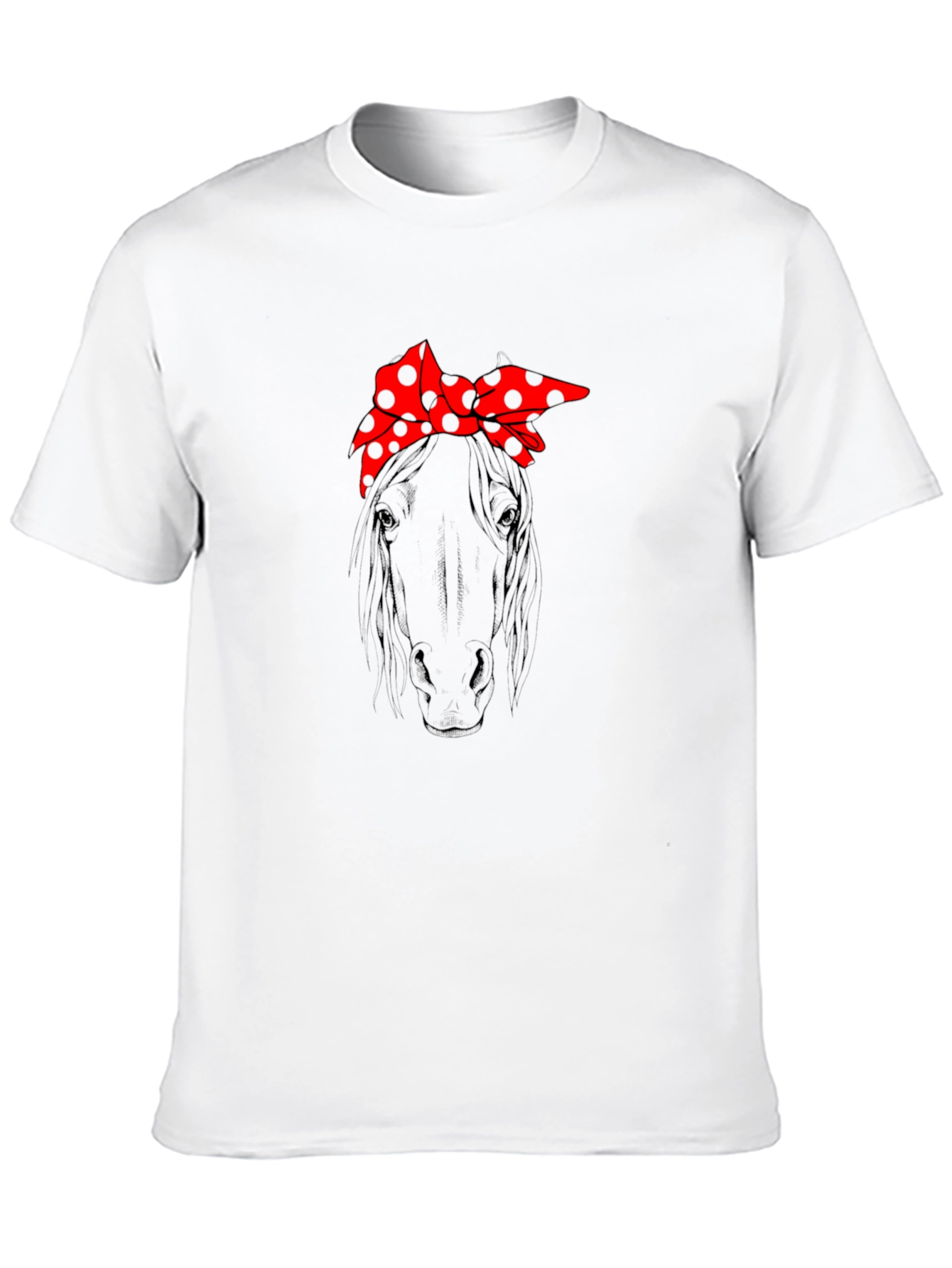 Horse with Bandana Graphic T-Shirt