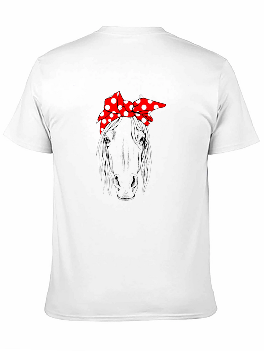 Horse with Bandana Graphic T-Shirt