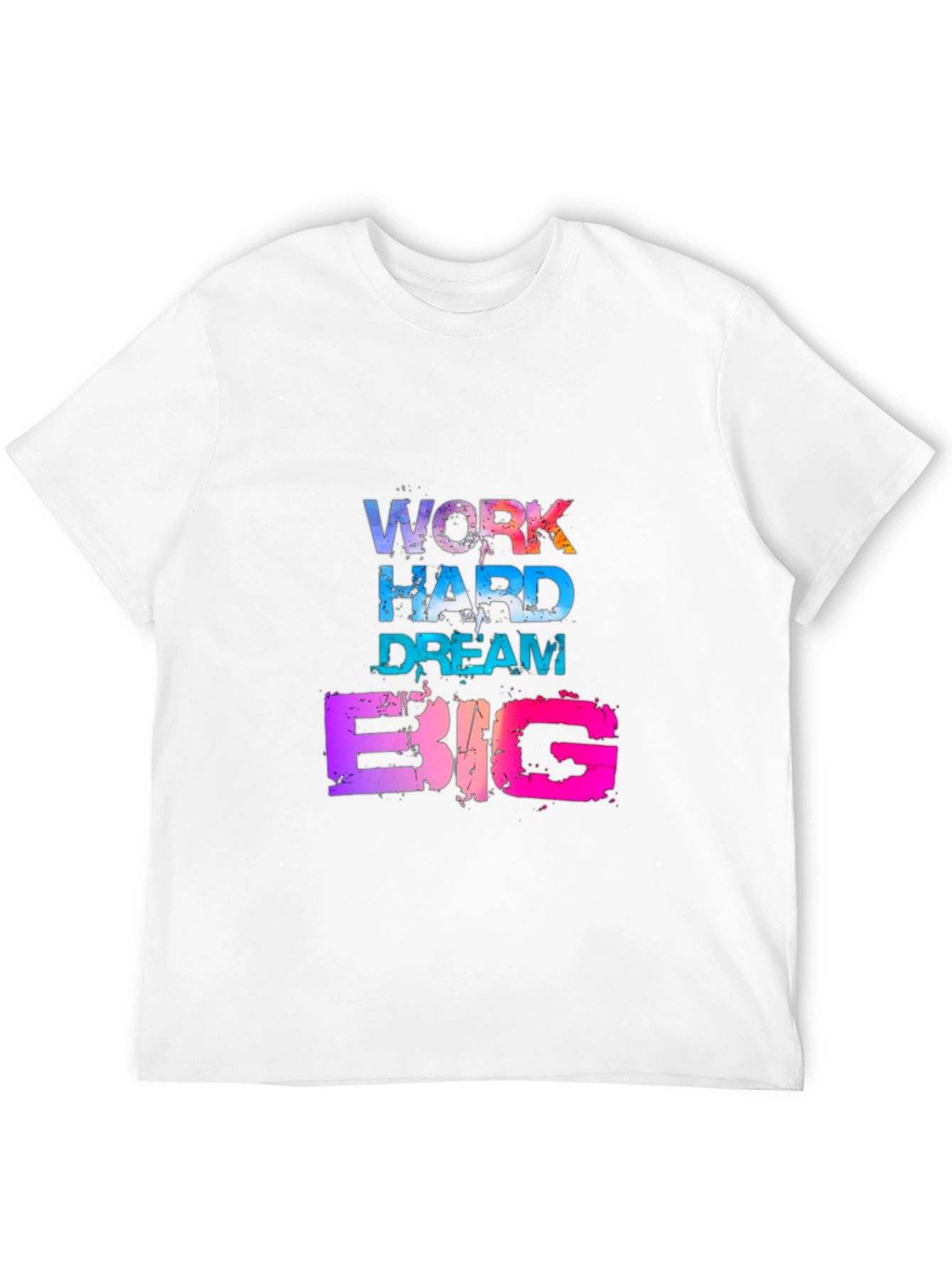Work Hard Dream Big Graphic Tee - Mens Black T-Shirt