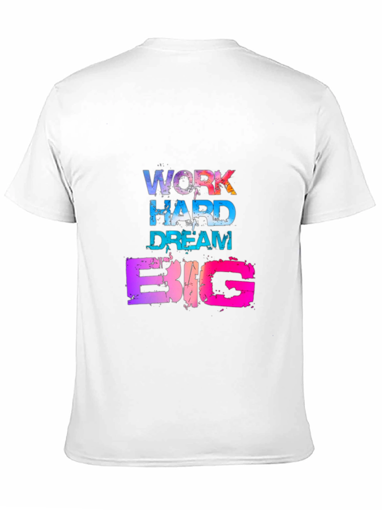 Work Hard Dream Big Graphic Tee - Mens Black T-Shirt