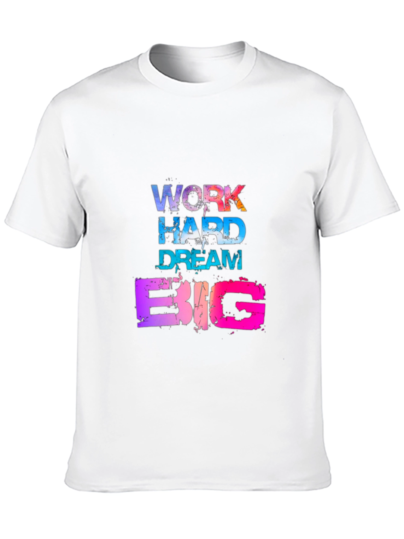 Work Hard Dream Big Graphic Tee - Mens Black T-Shirt